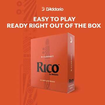 Rico Bb Clarinet Reeds 2.5 Strength - 10-Pack