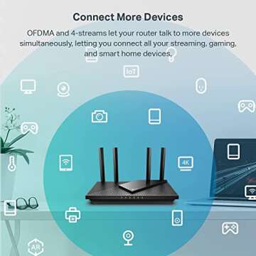 TP-Link AX3000 WiFi 6 Router with OneMesh Technology