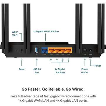 TP-Link AX3000 WiFi 6 Router with OneMesh Technology