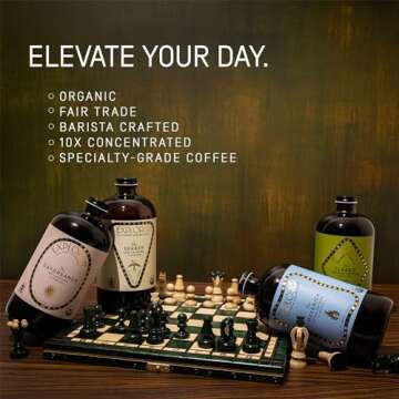 Explorer Cold Brew Organic Liquid Coffee Concentrate, Daydreamer Decaf, Drink Iced or Hot, 32 fl oz, Makes 20+ Cups