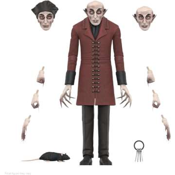 Super7 ULTIMATES! Nosferatu Count Orlok (Full Color) - 7" Nosferatu Action Figure Classic Monster Movie Collectibles and Retro Toys