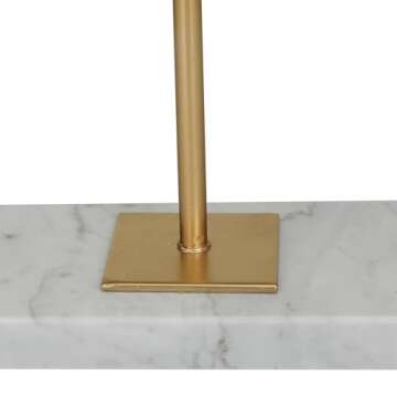 Abstract Polystone Sculpture with Marble Stand - 12x3x13