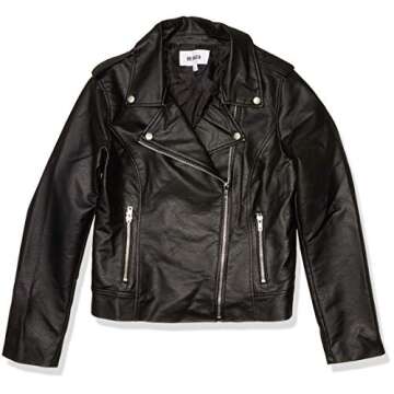 BB DAKOTA Women's Just Ride Textured Vegan Leather Moto Jacket