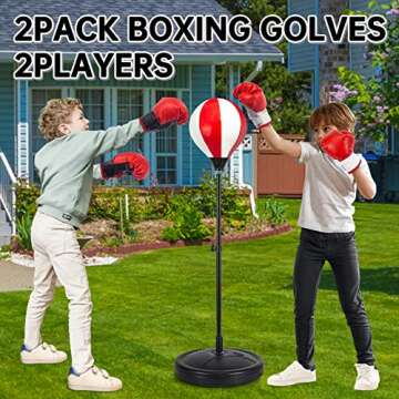 ShyLizard Kids Punching Bag Set with Gloves - Gift Idea