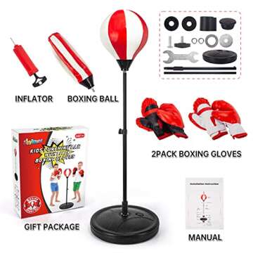 ShyLizard Kids Punching Bag Set with Gloves - Gift Idea