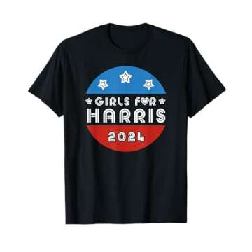 Girls For Harris I Love Kamala Harris President Vote Girls T-Shirt