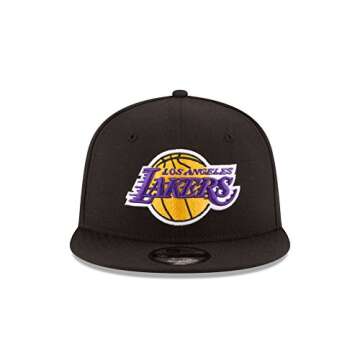 NBA Los Angeles Lakers Men's 9Fifty Team Color Basic Snapback Cap, One Size, Black