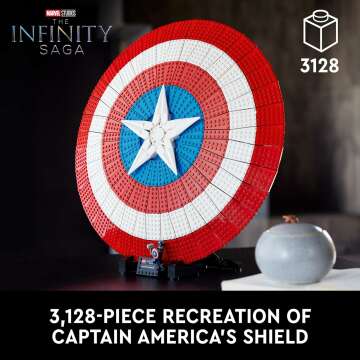 LEGO Marvel Captain America’s Shield Model Kit