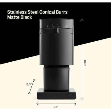 Fellow Opus Conical Burr Coffee Grinder - Matte Black