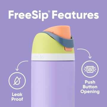 🌴 "Stay Refreshed with Owala's FreeSip Insulated Water Bottle, 32 Oz, BPA-Free & Travel-Friendly