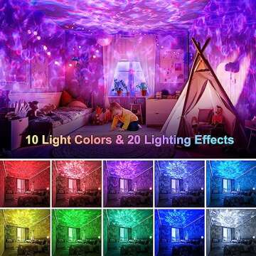 OneFire Galaxy Projector with Gifts Box/240 Lighting Modes/15 White Noise/Bluetooth Music Galaxy Projector for Bedroom Adults,Teen Stuff Room Lighting Bedroom Decor for Teen Girls&Teenage Boy Gifts