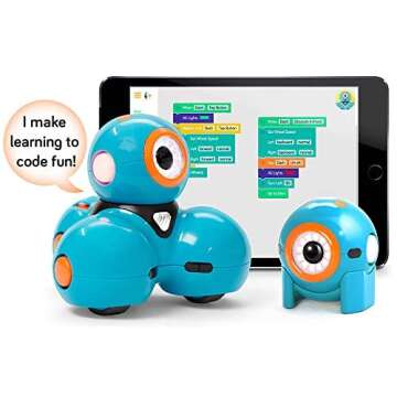 Wonder Workshop Dot and Dash Robot Wonder Pack – Coding Robot for Kids 6+ – Voice Activated – Navigates Objects – 5 Free Programming STEM Apps – Creating Confident Digital Citizens