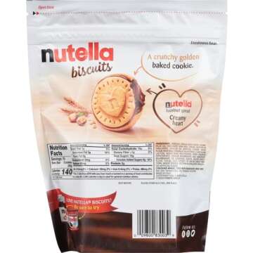 Nutella Biscuits, Hazelnut Spread With Cocoa, Sandwich Cookies, 20-Count Bag (Pack of 3)