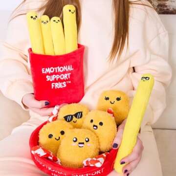 WHAT DO YOU MEME? Emotional Support Fries - The Cuddly Plush Comfort Food — French Fry Stuffed Animals