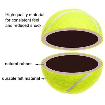 Swity Home Tennis Balls, 24 Pack Tennis Training Balls for Adults Kids Lessons, Practice or Playing with Pet (Regular Color)