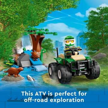 LEGO City ATV and Otter Habitat for Kids 5+ Adventure