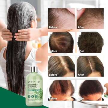 Svvimer Rosemary Hair Growth Shampoo for Thicker, Fuller Hair