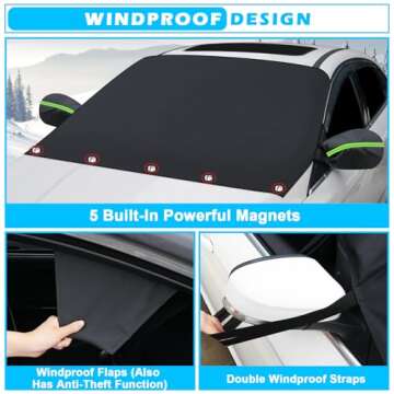 Windshield Cover for Ice, Snow & Frost – Tevlaphee