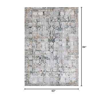 Rugs America Belle BN50B Birch Bark Abstract Vintage Area Rug, 5'3" x 7'0"