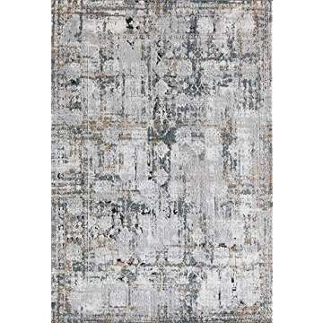 Rugs America Belle BN50B Birch Bark Abstract Vintage Area Rug, 5'3" x 7'0"