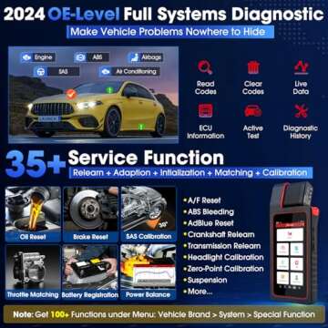 2024 Elite LAUNCH X431 Diagun V Bi-Directional Scan Tool, Full Systems Diagnostic Scanner, ECU Coding, 35+ Services, FCA AutoAuth, V.AG Guided Function,Camshaft/Crankshaft Relearn, 2-Year F-ree Update