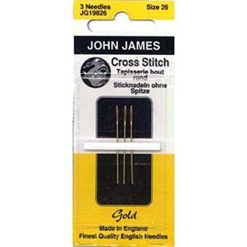 Colonial Needle John James Gold Tapestry Hand Needles, Size 26 3/Pkg