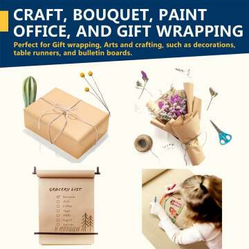 Kraft Paper Roll 17.5" x 100' - Versatile Gift Wrapping