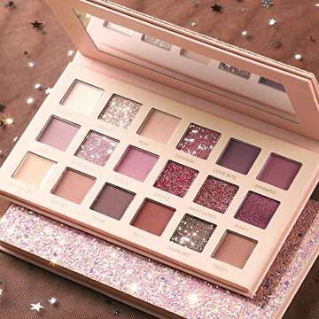 18 Colors Pigmented The New Nude Eyeshadow Palette Blendable Long Lasting Eye Shadow Palettes Neutrals Smoky Multi Reflective Shimmer Matte Glitter Pressed Pearls Eye Shadow Makeup palette Cosmetics