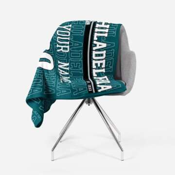 Custom ANTKING Philadelphia Throw Blanket for Men & Women