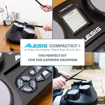 Alesis CompactKit 4 Drum Set - 70 Sound Options