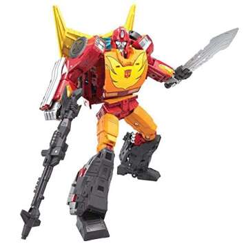 Transformers Toys Generations War for Cybertron: Kingdom Commander WFC-K29 Rodimus Prime with Trailer Action Figure, Kids Ages 8 and Up, 7.5-inch