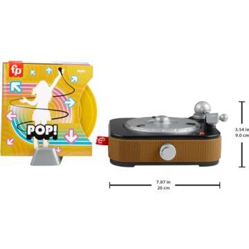 Fisher-Price Rockin’ Record Player Musical Toy for Kids