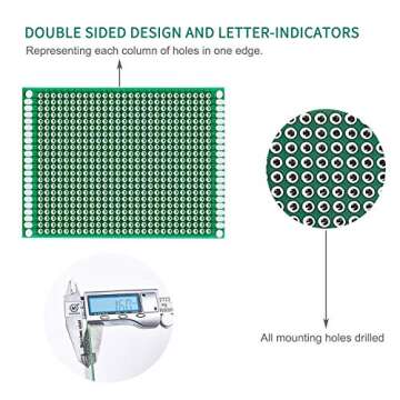 Miuzei Double Sided PCB Prototype Kit for DIY Soldering