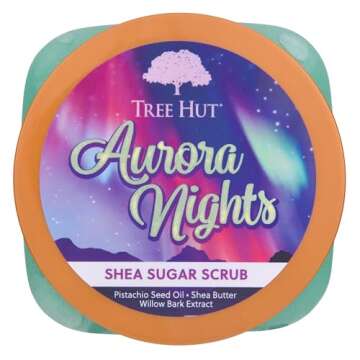 Tree Hut Aurora Nights Shea Sugar Scrub, 18 oz, Ultra Hydrating and Exfoliating Scrub for Nourishing Essential Body Care