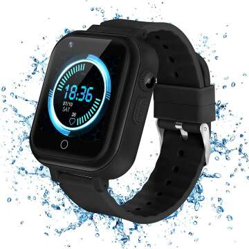 LiveGo 4G Kids SmartWatch - SmartWatch for Kids with GPS Tracker and Calling Water-Resistant, Cell Phone Watch for Age 3-15 Years Old Girls Boys Smart Watch Smartphone Support SIM Card WiFi Games