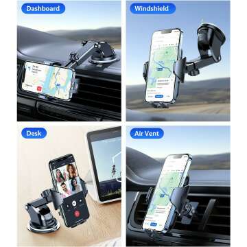 VICSEED Heavy Duty Car Phone Holder for All Smartphones