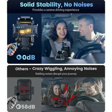 VICSEED Heavy Duty Car Phone Holder for All Smartphones