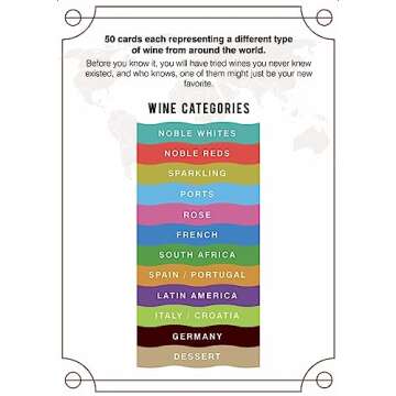 Vino Cards: Wine Tasting Game Complete Beginners Guide Wine Course With Flashcards to Learn About Wine Pairings and Host an Amazing Wine Tasting Party Perfect Wine Gift or for Wine Party Supplies