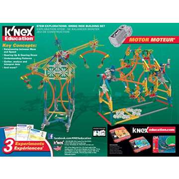 K'NEX Education - STEM Explorations: Swing Ride Building Set, 2 pieces