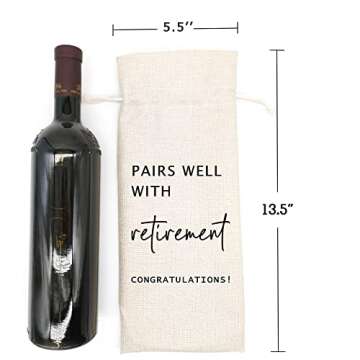 Premium Socive Retirement Wine Bag - Perfect Gift for Retirees