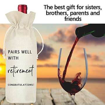 Socive Retirement Wine Bag - Perfect Retirement Gift