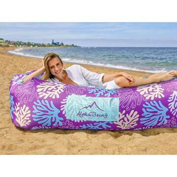 AlphaBeing Inflatable Lounger for Beach and Camping