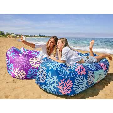 AlphaBeing Inflatable Lounger for Beach and Camping