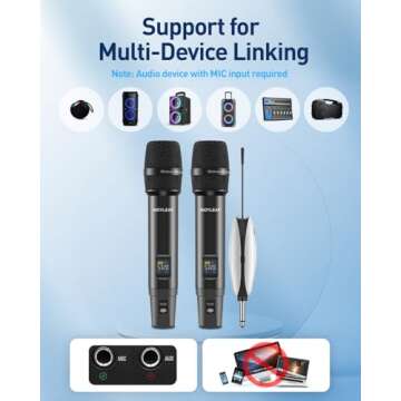 Dynamic UHF Wireless Microphone System for Events