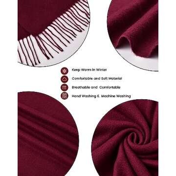 Classic Cashmere Feel Scarves for Women