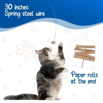 Cat Dancer Products 101 Interactive Cat Toy, Brown