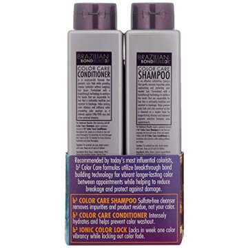 B3 Brazilian Bondbuilder Color Care Shampoo & Conditioner with Color Lock,28.75 fl oz.(3 Count)