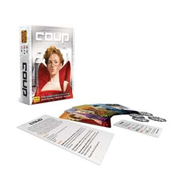 Coup: Fun Bluffing Game for Family & Friends - 2-6 Players!