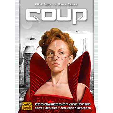 Coup: Fun Bluffing Game for Family & Friends - 2-6 Players!