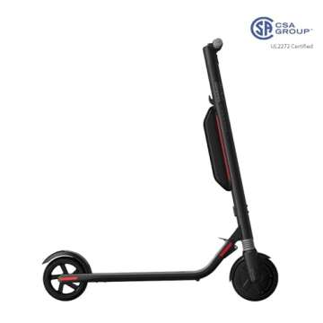 Segway Ninebot ES4 Electric KickScooter- 300W Motor, 28 Miles Range & 19MPH, 8" Solid Non-Pneumatic Tires, Dual Brakes, External Battery, Commuter Scooter for Adults & Teens, Large